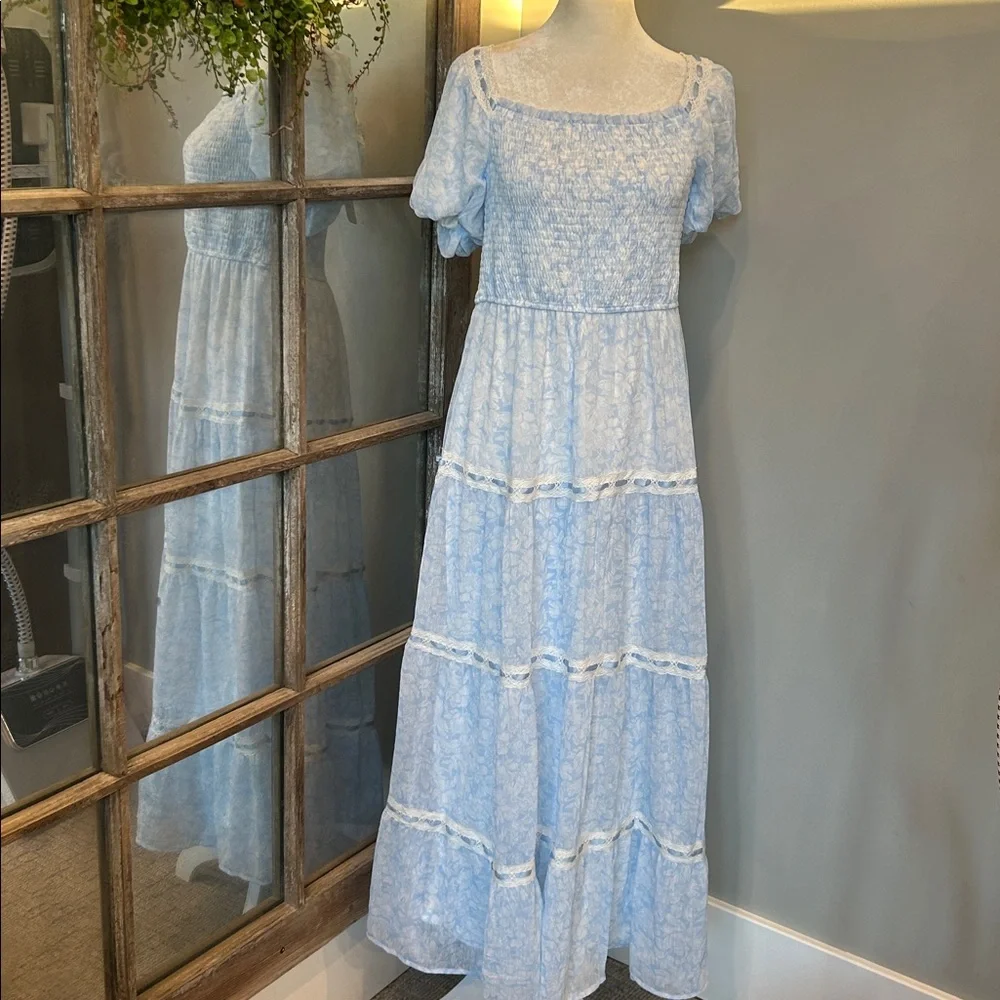 Altar’D State Mandie Floral Maxi Dress M - Picture 3 of 7